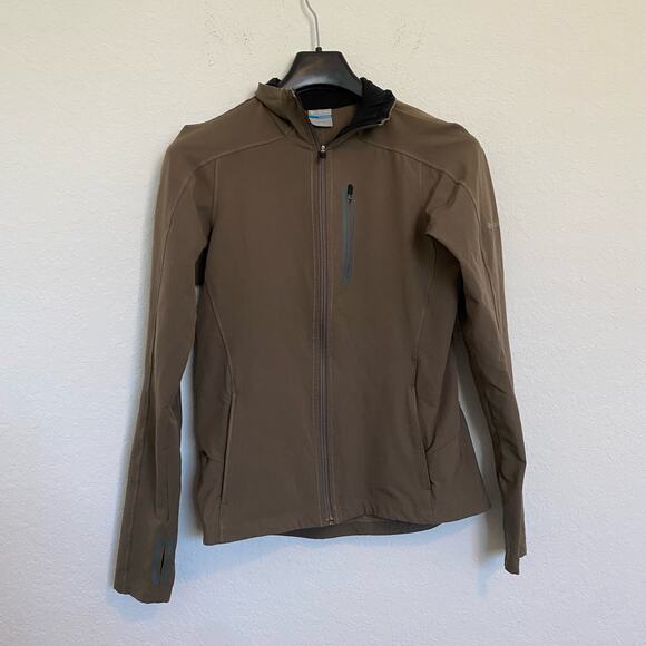Columbia Titanium Jacket Thumb Holes Brown Medium‎ - Picture 1 of 7